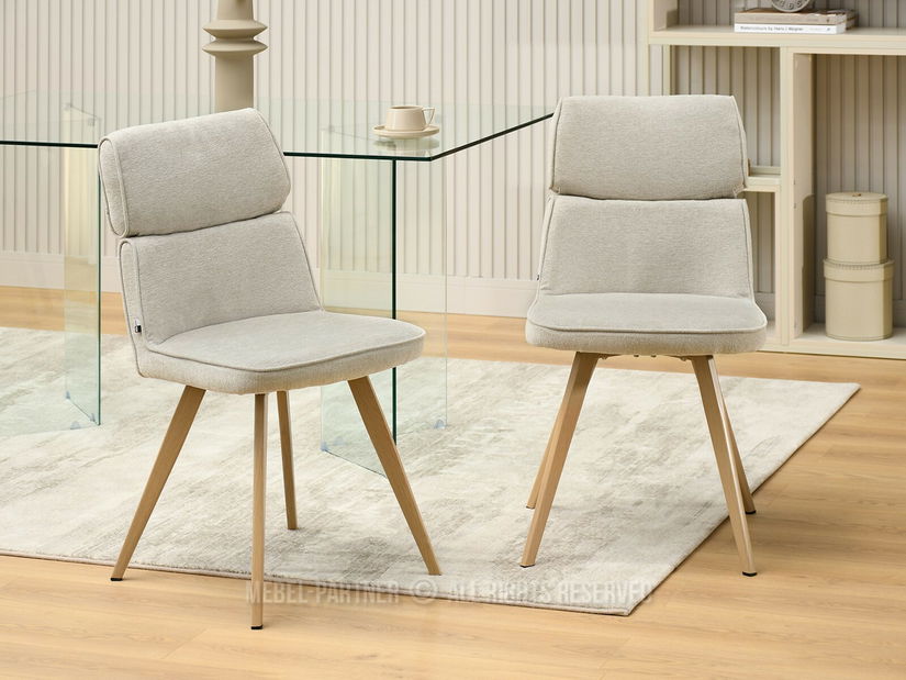 Blagovaonska stolica Minero (bež + hrast)