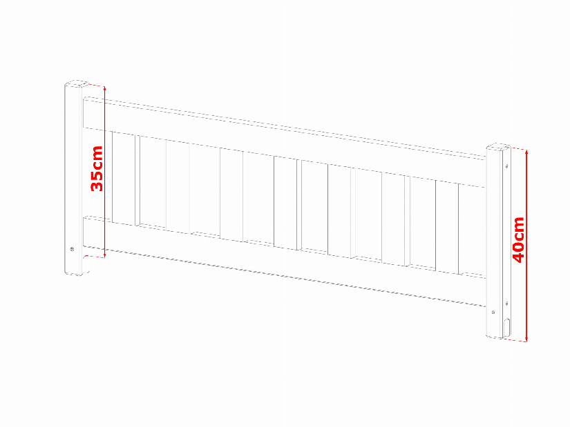 Pat pentru copii 90 x 200 cm KARLA (cu somieră și sp. depozitare) (Pin)