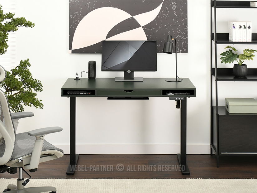 Masă PC Osto 120 (verde + negru)