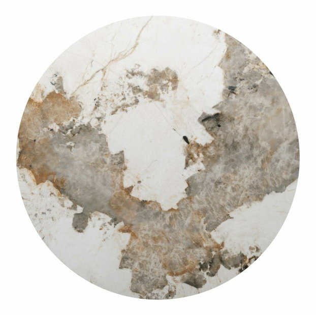 Jedálenský stôl Ronubir Ceramic (orech + lesk biely) (pre 4 osoby)
