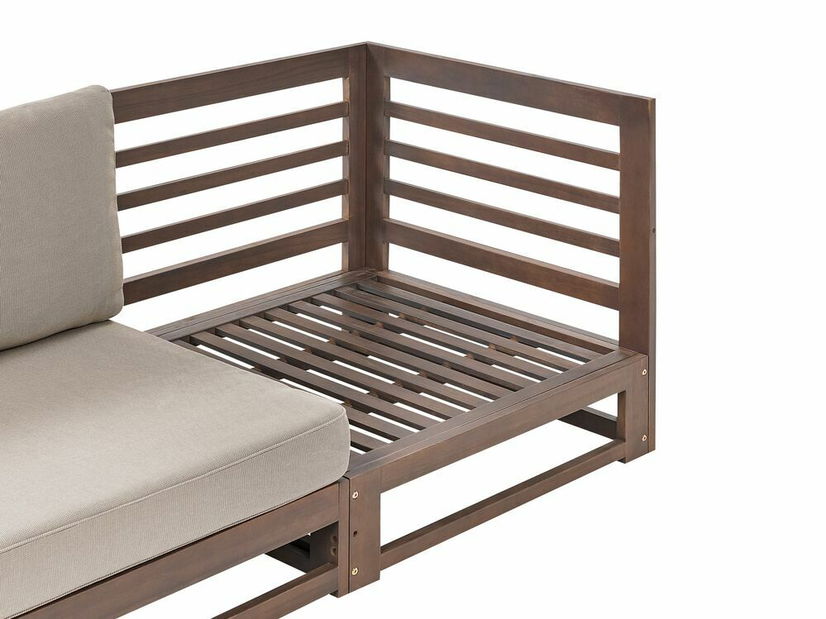 Canapea de grădină Tadashi (lemn de salcâm închis) 