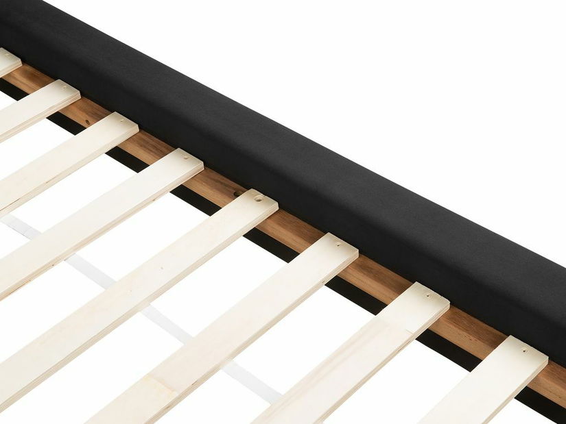 Pat matrimonial 180 cm VENITO (cu somieră) (negru)