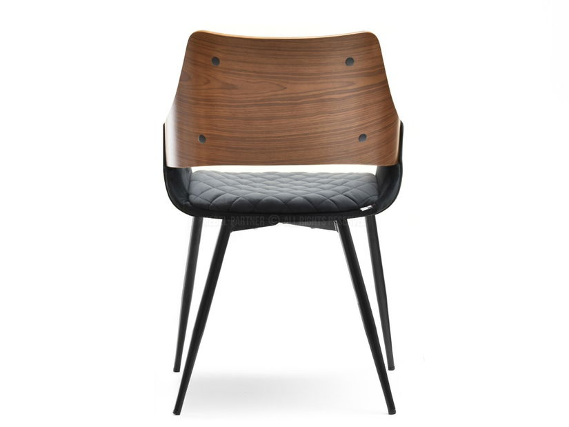 Scaun Morgana (nuc închis + negru)