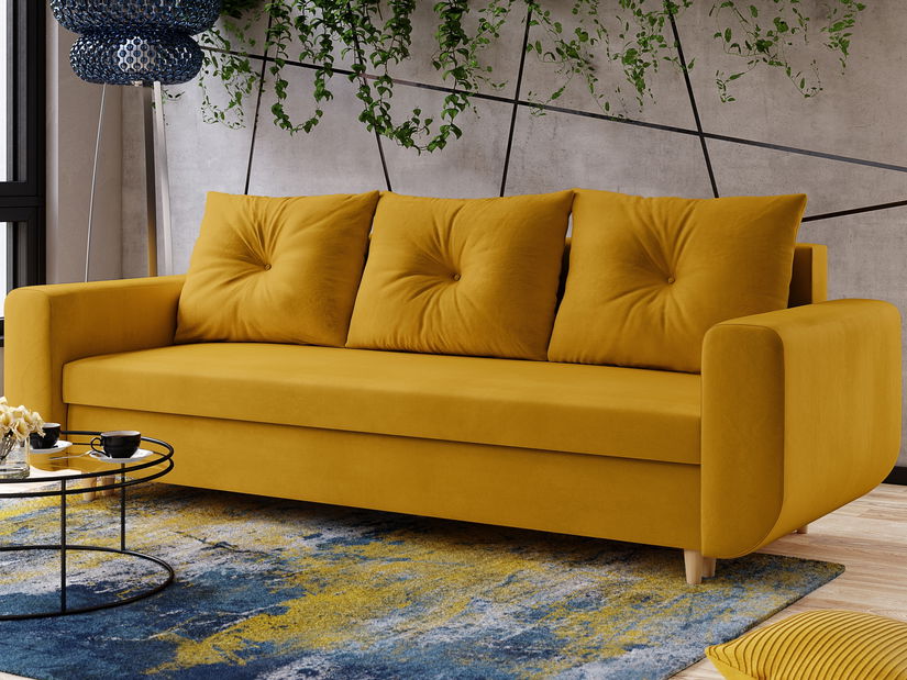 Canapea trei locuri Maugli (verde închis)