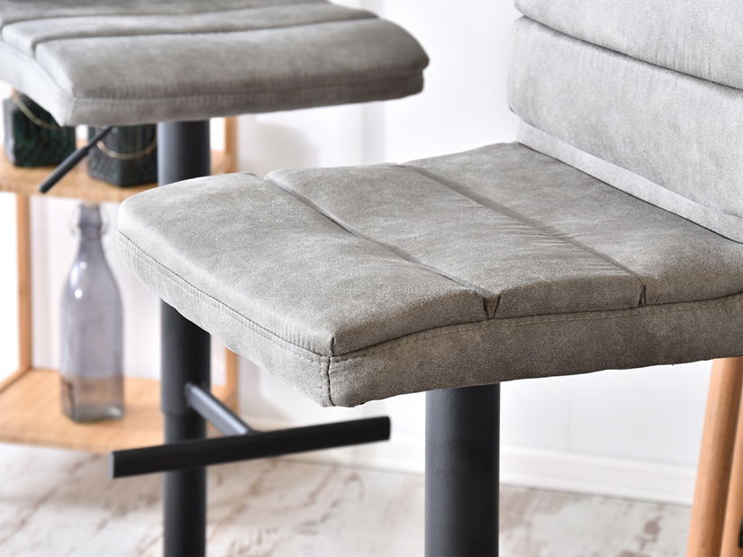 Stolička Hanoi (sivá + čierna)