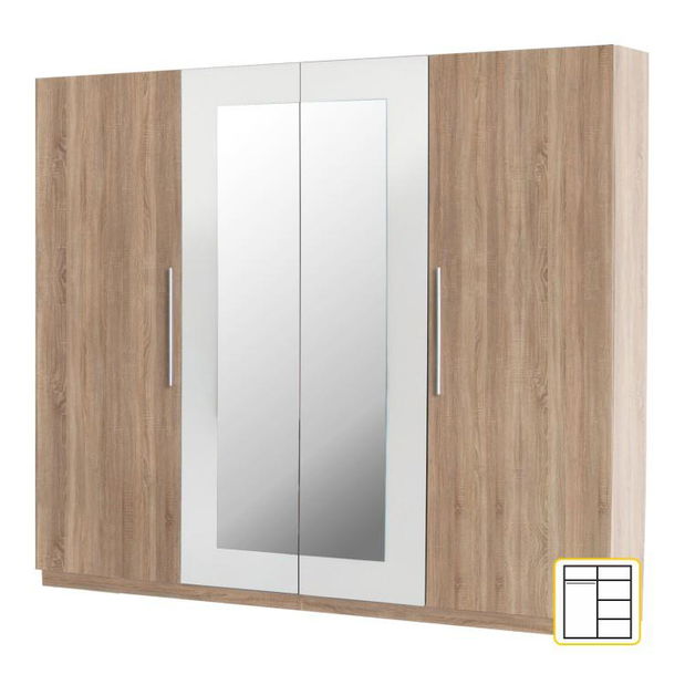 Dulap de haine Kami (Stejar sonoma)