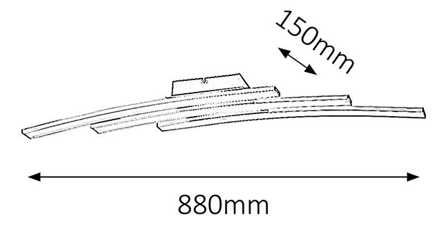 Mennyezeti lámpa Addison 5758 (csiszolt alumínium)