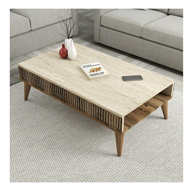 Mobilier living Milhouse set 02 (Nuc + Travertin) 