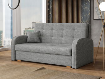 Rozkladacia pohovka Carivia Gold III (sivá) (s úl. priestorom)