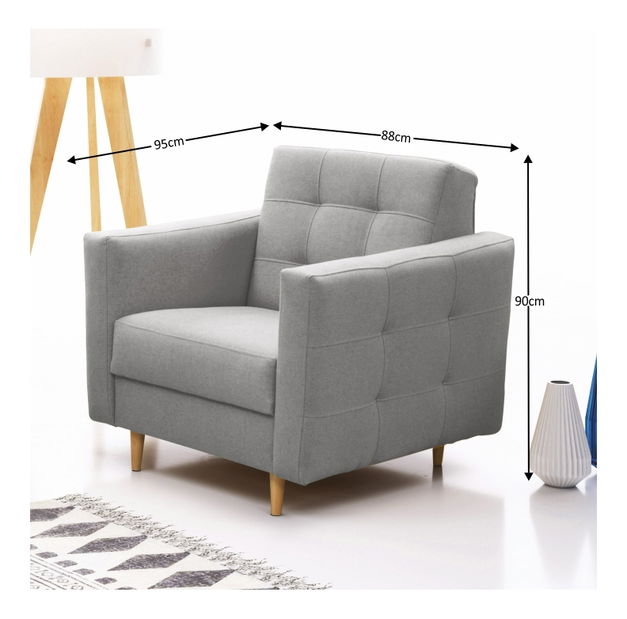 Fotel Armendia (szürke)