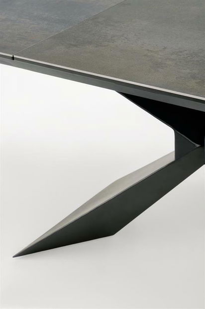 Blagovaonski stol Manuello (crni mramor + crna) (za 4 osobe)