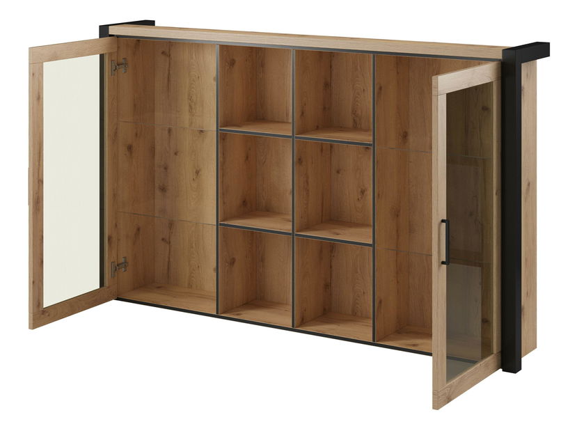 Vitrin Armin Typ 04 (taurus tölgy + matt fekete)