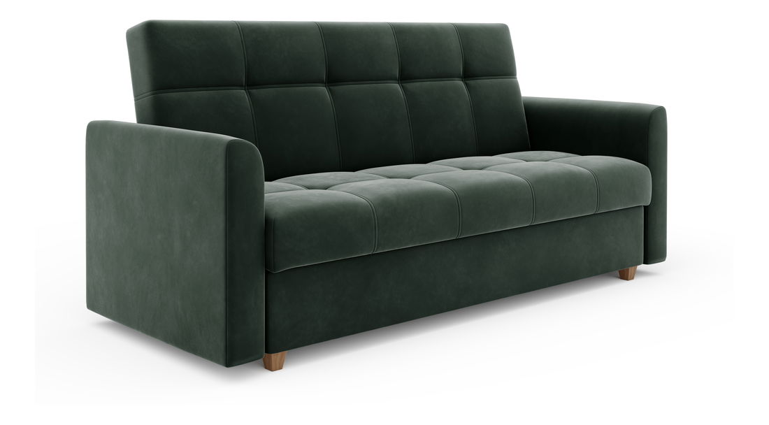 Pohovka dvojsedačka Luna (sivočierna)