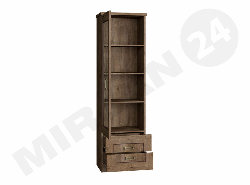 Vitrina sa staklom Noris Niles L (hrast lefkas)