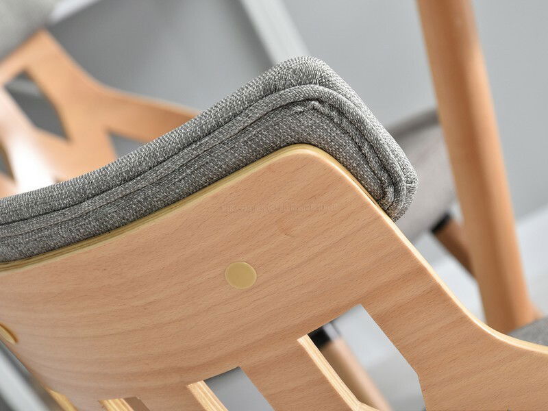 Stolica Crab (siva + bukva)