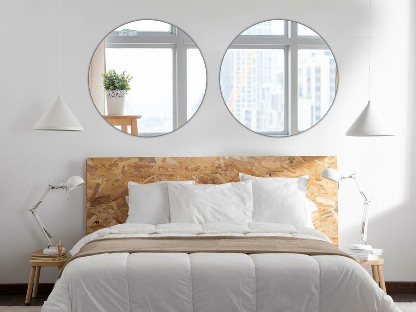 Set 2ks. zrkadiel Moluvu 7 (strieborná) 