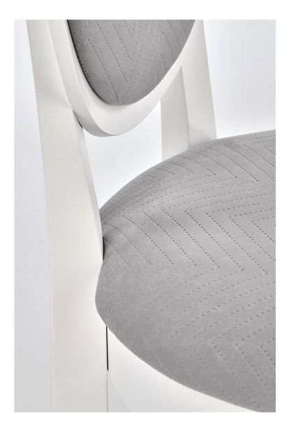Scaun de sufragerie Velly (Alb + Gri)