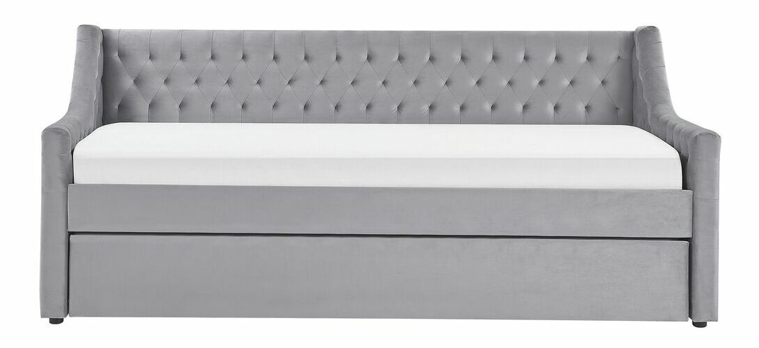 Rozkladacia posteľ 90x200 cm Maisha (svetlosivá)