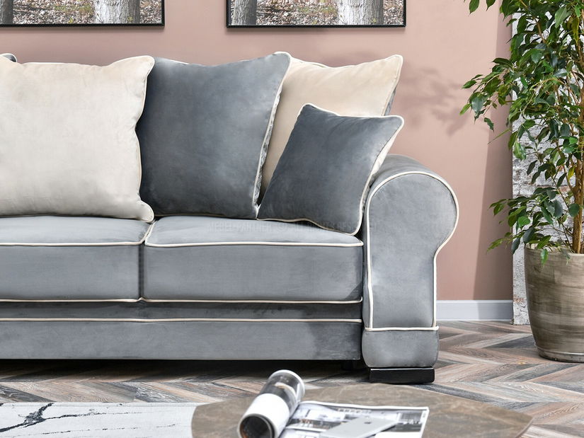 Canapea Canapea trei locuri Taskent (gri + negru)