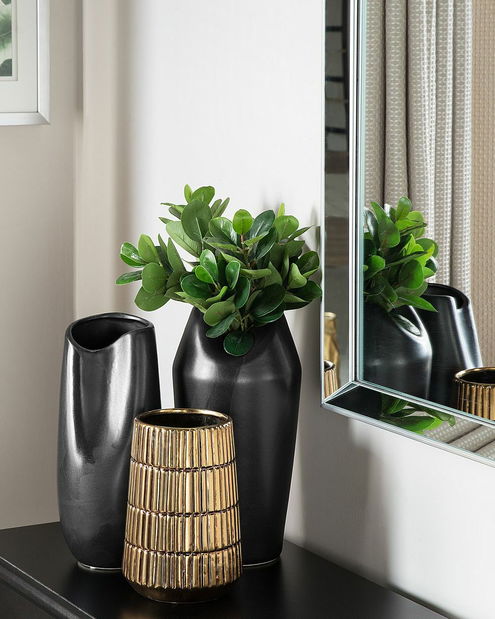 Vază AZEMMOUR 33 cm (sticlă laminat) (negru)