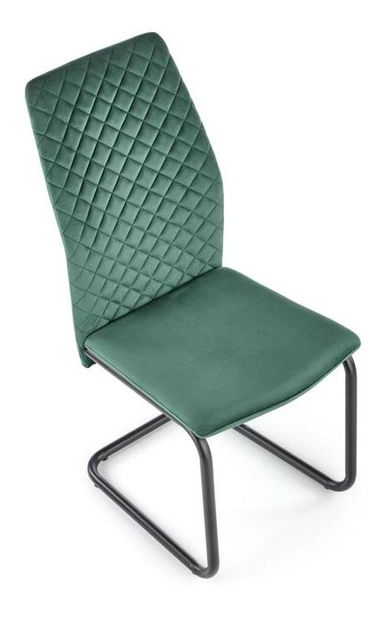 Jedálenská stolička Kingli (tmavozelená)