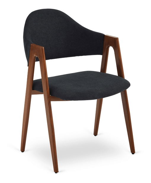 Blagovaonska stolica Renuncio (crna + orah) 