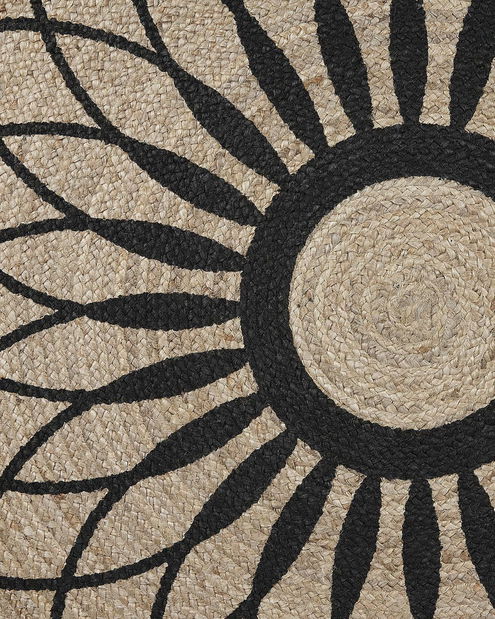 Covor 140x140 cm KALERO (bej + negru)