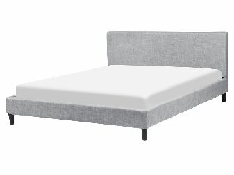 Manželská posteľ 160 cm FUTTI (s roštom) (sivá)