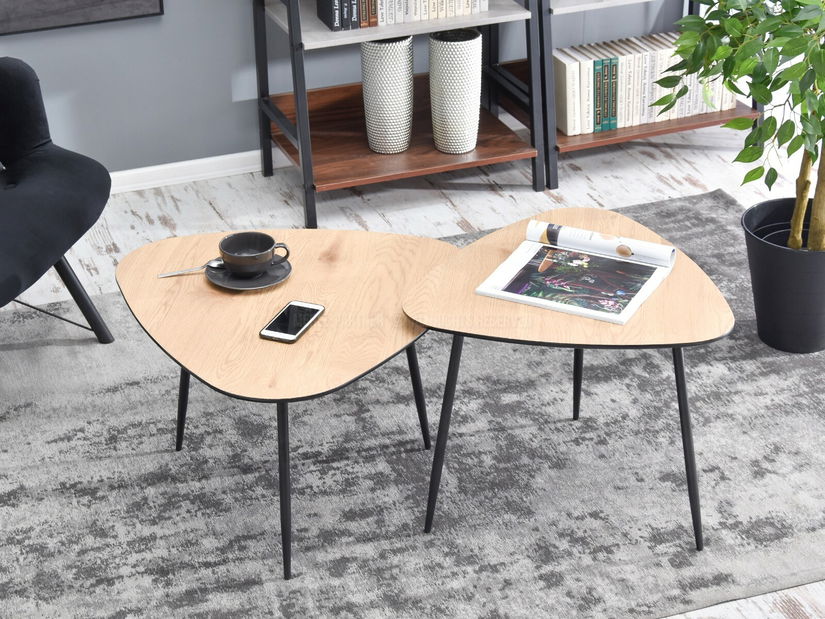 Konferenčný stolík Rossi Zest Xl (sonoma + čierna)