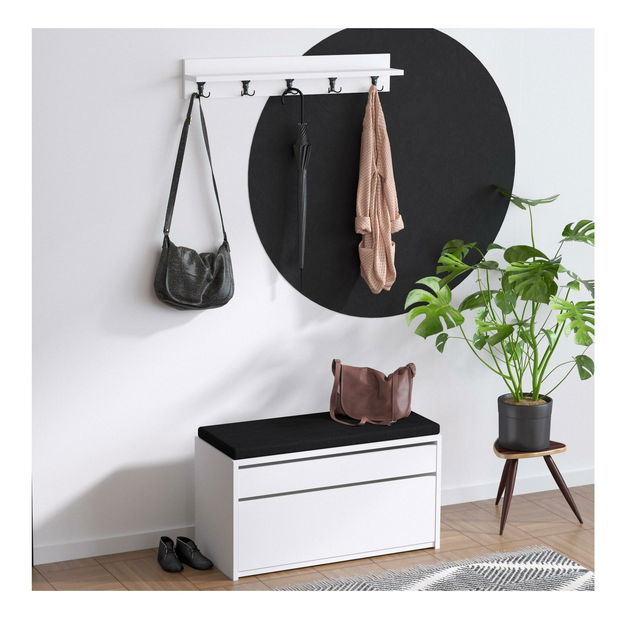 Predsieňová zostava Aliex 26 (biela + čierna)