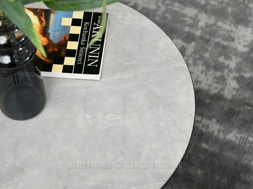 Dohányzóasztal Otava 45 (márványszürke + fekete)