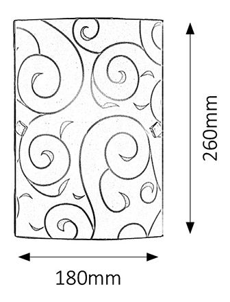 Nástenné svietidlo Harmony Lux 3850 (biely vzor)