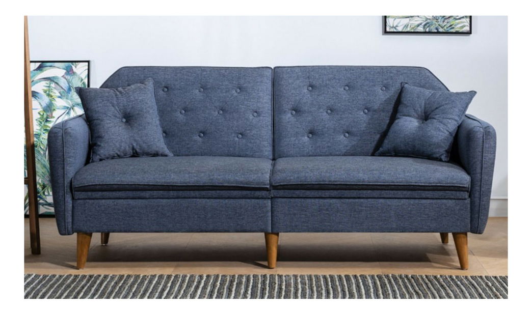 Canapea trei locuri Tessa (albastru închis)