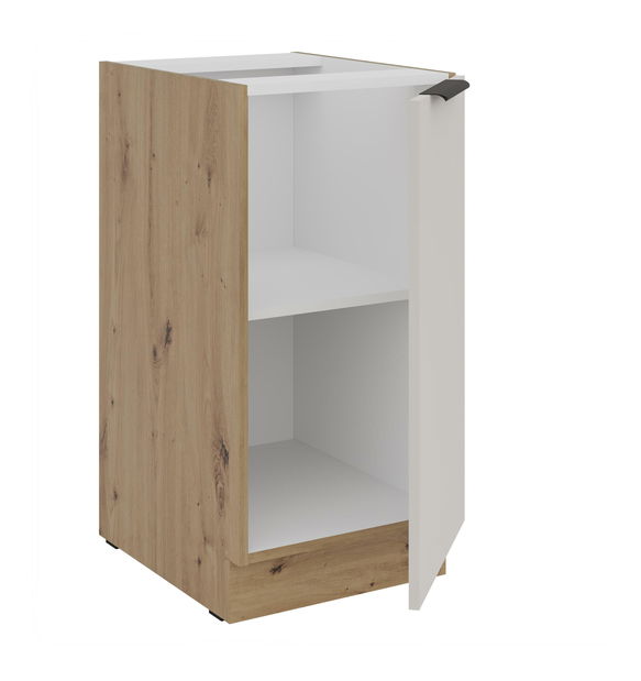 Dulap inferior de bucătărie Sayla 40 D 1F BB (cashmir + Stejar artisan)