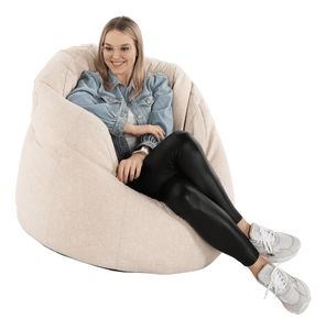 Fotoliu puf Burda (bej)