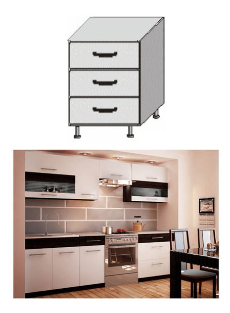 Donji kuhinjski ormarić Igo New D 80 S3 