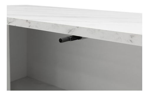 TV szekrény Nerakat (fekete + fekete márvány) 