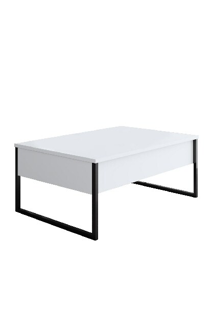 Mobilier living Luna (Alb + Negru)