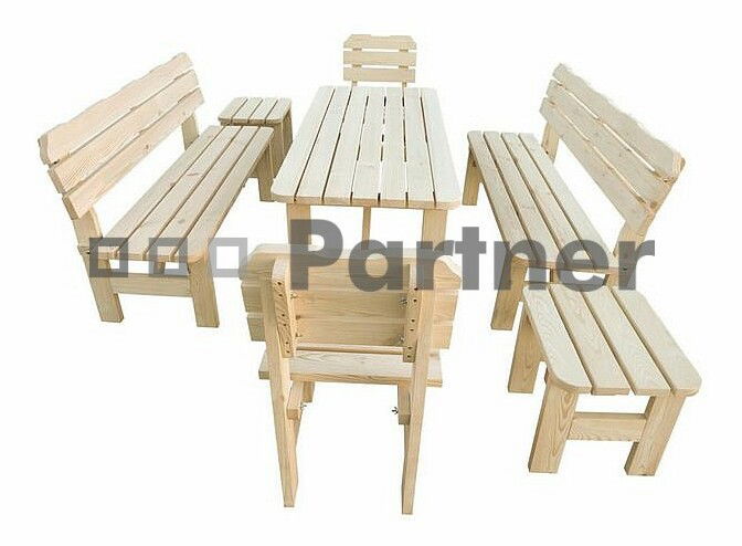 Záhradný nábytok Borovica masív 1+6 01