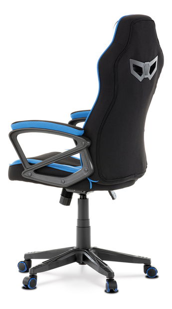 Kancelárske/herné kreslo Ynais-Y340-BLUE (modrá + čierna + strieborná)