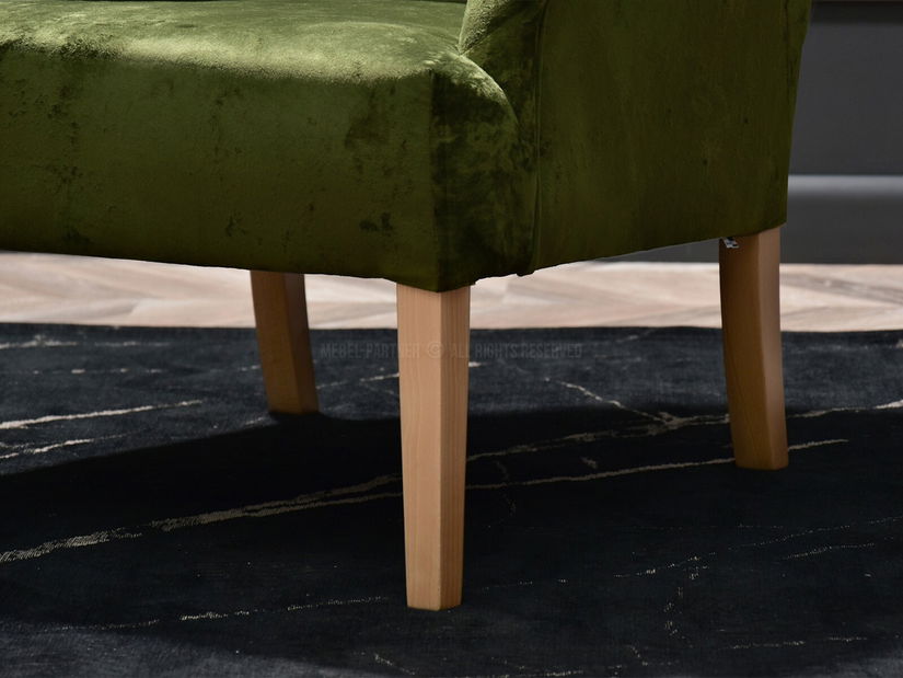 Relax fotel Roseile (zöld + tölgy)