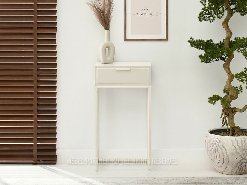 Konzolni stolić Noventa S (krem)