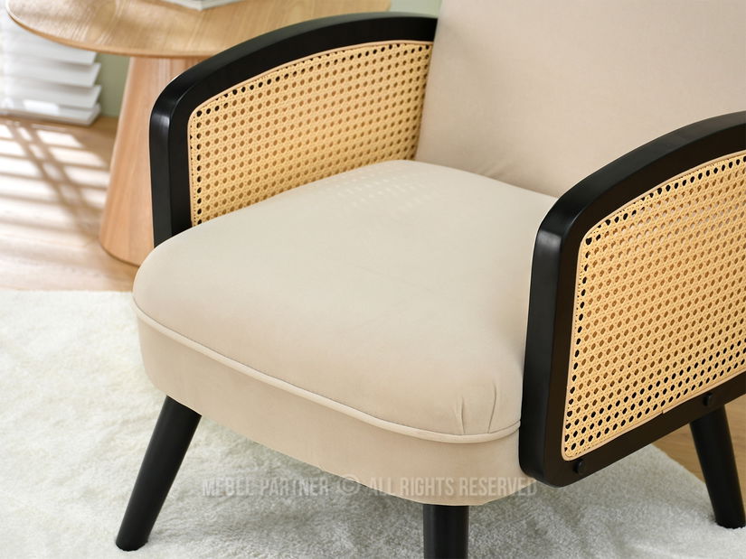 Fotoliu Will (bej + negru)