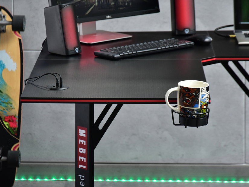 PC asztal Matts C (fekete)