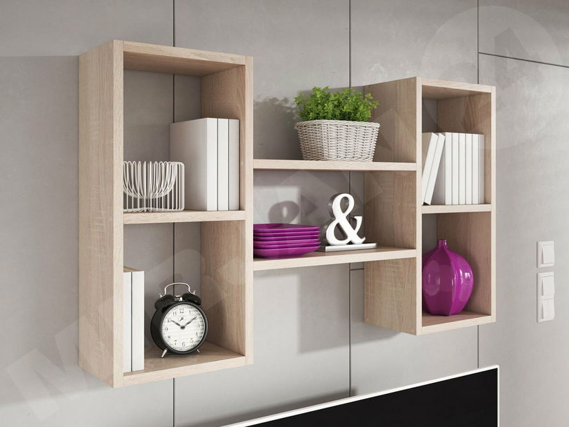 Závesný regál na stenu Cyzara 002 (dub sonoma)