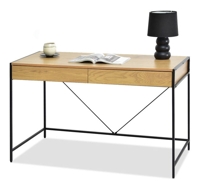 PC stolić Unica (hrast + crna)