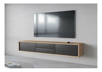 TV stolík Fiora 39 (dub olejovaný + antracit)