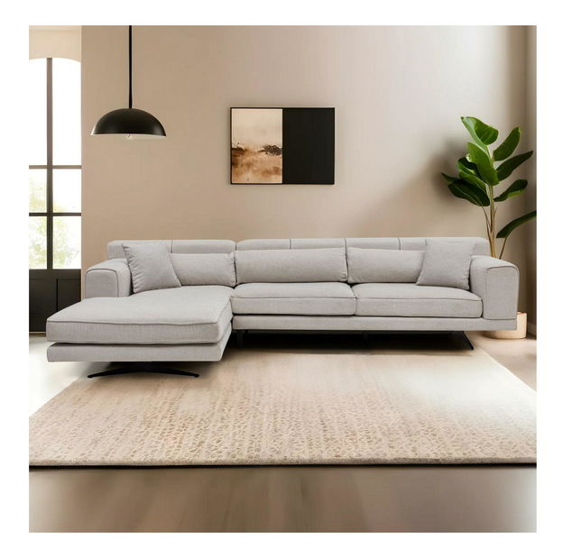 Kutna garnitura Jivagona (L) (bež + crna)