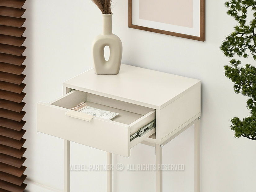 Konzolni stolić Noventa S (krem)