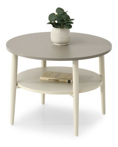 Konferenčný stolík Reforzada (béžová + krémová)